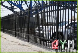 Steel palisade fence panel