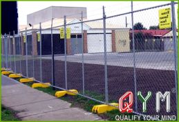 Temporary chain link fence panels