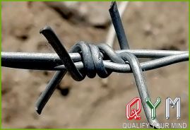 Galvanized barbed wire roll