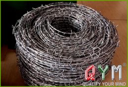 Barbed steel blade wire