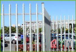 Steel palisade fence