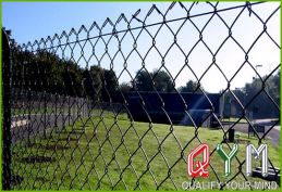 Chain link fence for playground