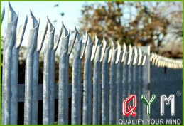 2.4m palisade fence panel