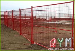 Steel temporary fence