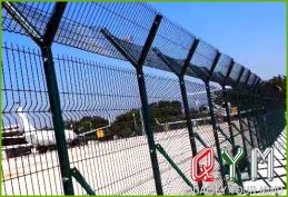 Airport security fencing