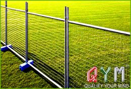 Galvanized temporary fencing