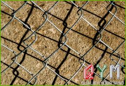 Diamond chain link fence panel