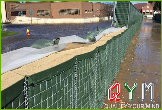 Welded mesh defense barrier