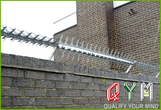 Anti-climb fence spikes